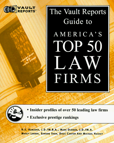 Book cover for Vault Reports Guide to America's Top 50 Law Firms