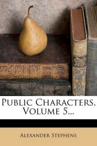 Cover of Public Characters, Volume 5...