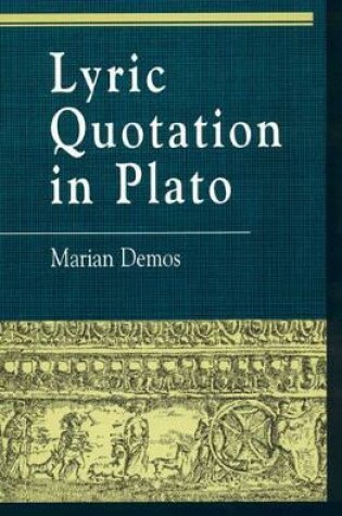 Cover of Lyric Quotation in Plato