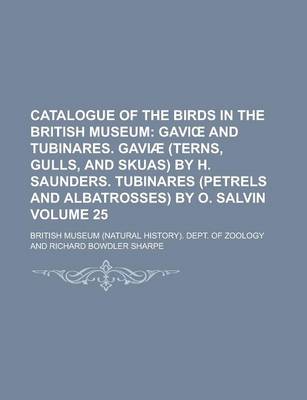 Book cover for Catalogue of the Birds in the British Museum Volume 25