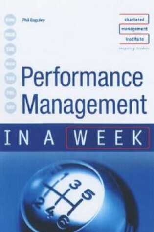 Cover of Performance Management in a Week