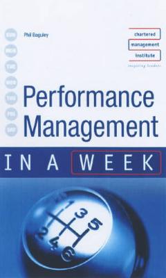 Cover of Performance Management in a Week