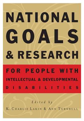 Book cover for National Goals for People with Intellectual and Developmental Disabilities