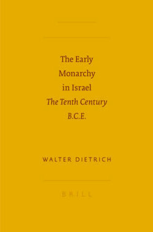 Cover of The Early Monarchy in Israel