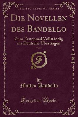 Book cover for Die Novellen Des Bandello, Vol. 2