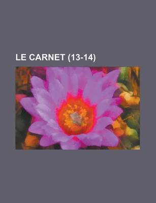 Book cover for Le Carnet (13-14)