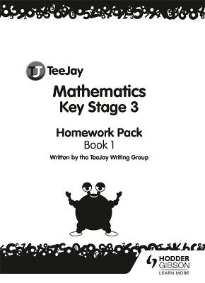 Book cover for TeeJay Mathematics Key Stage 3 Book 1 Homework Pack