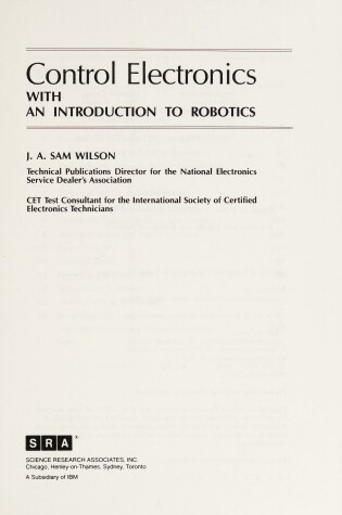 Cover of Control Electronics with an Introduction to Robotics