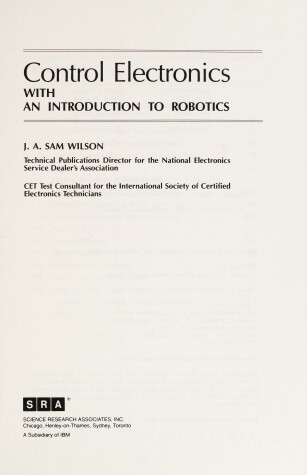 Book cover for Control Electronics with an Introduction to Robotics