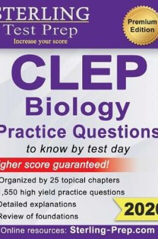 Cover of Sterling Test Prep CLEP Biology Practice Questions