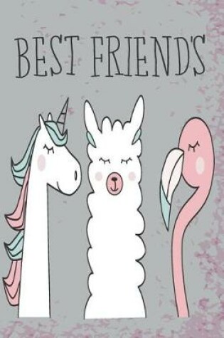 Cover of Unicorn, Llama, Flamingo Best of Friends Mid Year Academic Planner For Teachers, Students & Parents