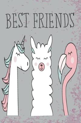 Book cover for Unicorn, Llama, Flamingo Best of Friends Mid Year Academic Planner For Teachers, Students & Parents