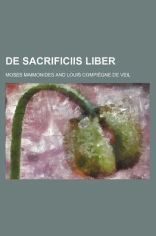 Cover of de Sacrificiis Liber