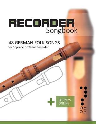 Book cover for Recorder Songbook - 48 German Folk songs