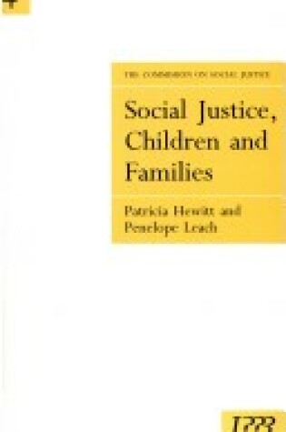 Cover of Social Justice, Children and Families