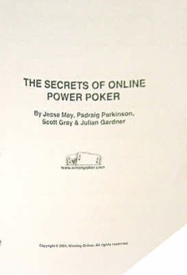 Book cover for The Secrets of Online Power Poker