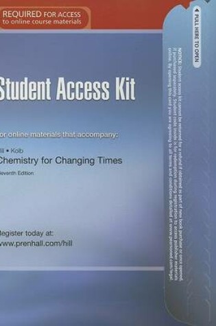 Cover of CW + GradeTracker, Access Code Card, Chemistry for Changing Times