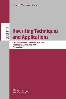 Cover of Rewriting Techniques and Applications