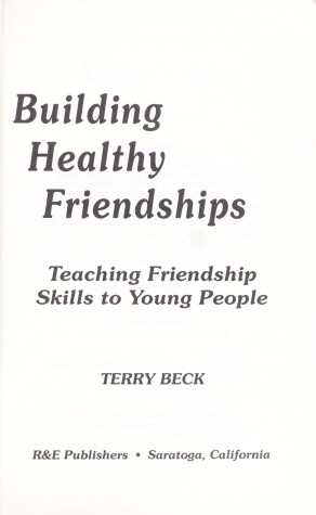 Book cover for Building Healthy Friendships