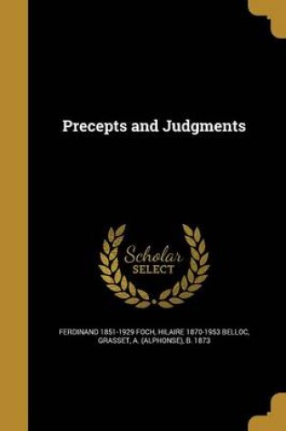 Cover of Precepts and Judgments