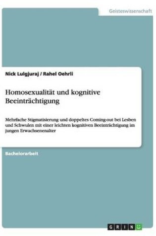 Cover of Homosexualitat und kognitive Beeintrachtigung