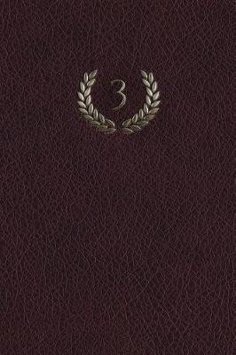 Cover of Monogram "3" Any Day Planner Journal