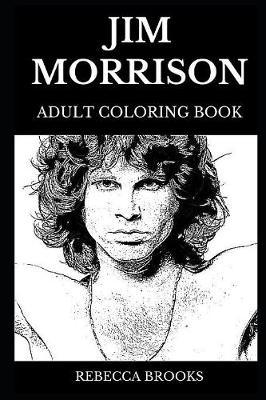 Book cover for Jim Morrison Adult Coloring Book