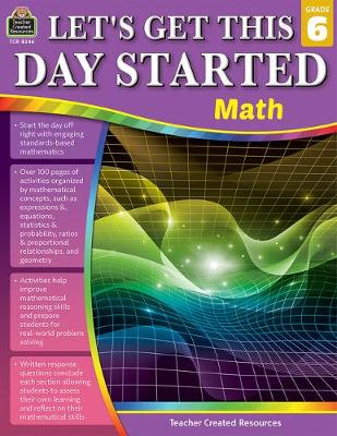 Book cover for Let's Get This Day Started: Math (Gr. 6)