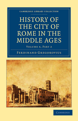 Book cover for History of the City of Rome in the Middle Ages