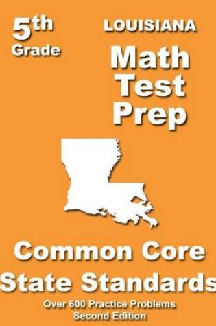 Cover of Louisiana 5th Grade Math Test Prep