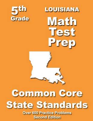 Book cover for Louisiana 5th Grade Math Test Prep