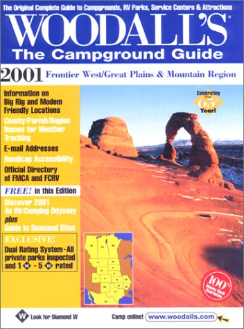 Book cover for Woodall's Frontier West/Great Plains & Mountain States Camping Guide, 2001