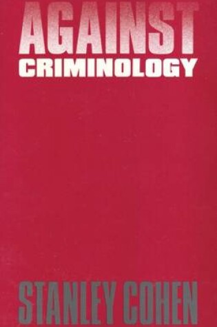 Cover of Against Criminology