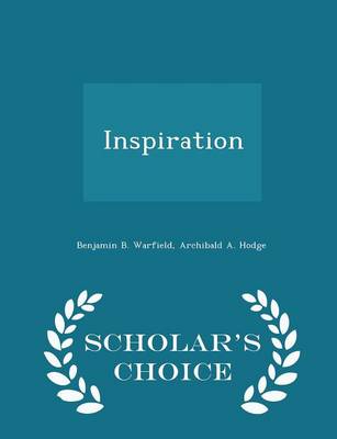Book cover for Inspiration - Scholar's Choice Edition