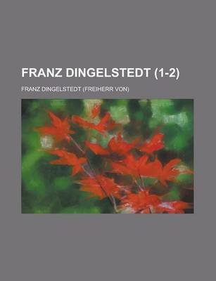 Book cover for Franz Dingelstedt (1-2)