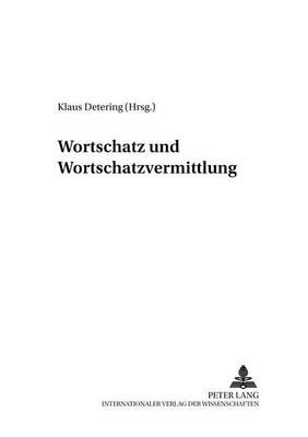 Cover of Wortschatz Und Wortschatzvermittlung