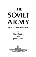 Book cover for Seaton Albert & Joan : Soviet Army (Hbk)