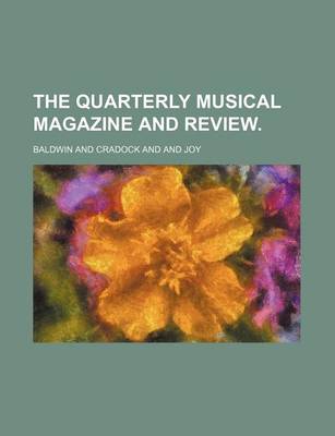 Book cover for The Quarterly Musical Magazine and Review.