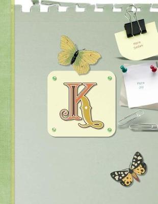Book cover for Monogrammed K Dot Grid Bullet Journal