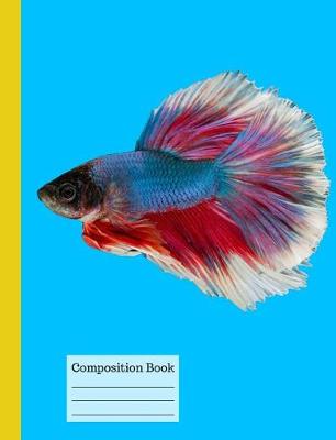 Book cover for Vibrant Fish Wide Ruled Composition Book