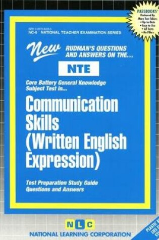 Cover of COMMUNICATION SKILLS (Written English Expression)