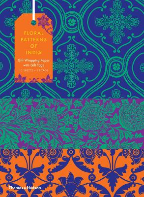 Book cover for Floral Patterns of India: Gift Wrapping Paper Book