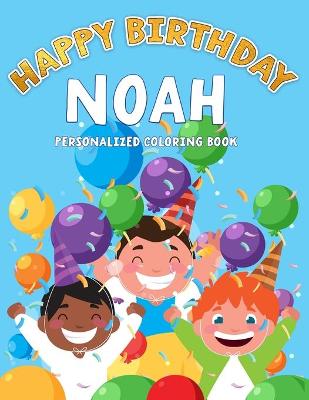 Book cover for Noah's Birthday Coloring Book