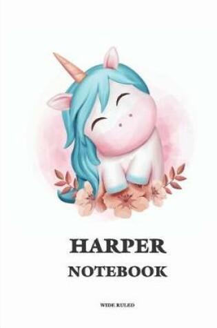 Cover of Harper Wide Ruled Notebook