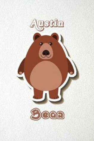 Cover of Austin Bear A5 Lined Notebook 110 Pages