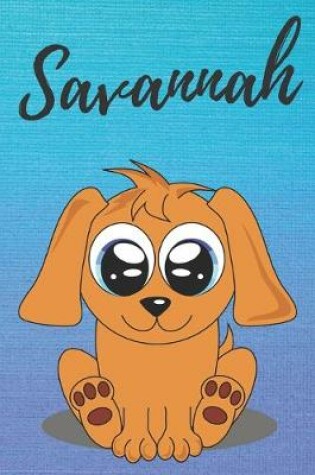 Cover of Savannah dog coloring book / notebook / journal / diary