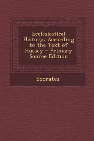 Cover of Ecclesiastical History