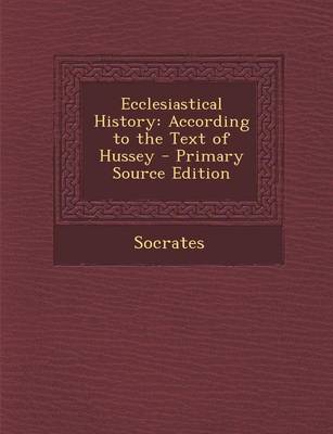 Book cover for Ecclesiastical History