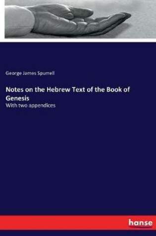 Cover of Notes on the Hebrew Text of the Book of Genesis
