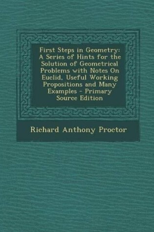 Cover of First Steps in Geometry